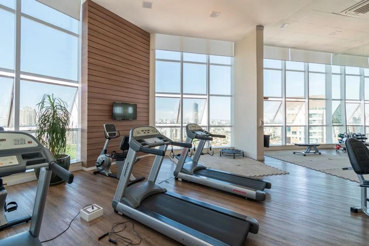 Flat No Ed Walk Bueno - Setor Bueno - Ao Lado Do Goiania Shopping - Wb2405- Andar Alto Apartment Ngoại thất bức ảnh